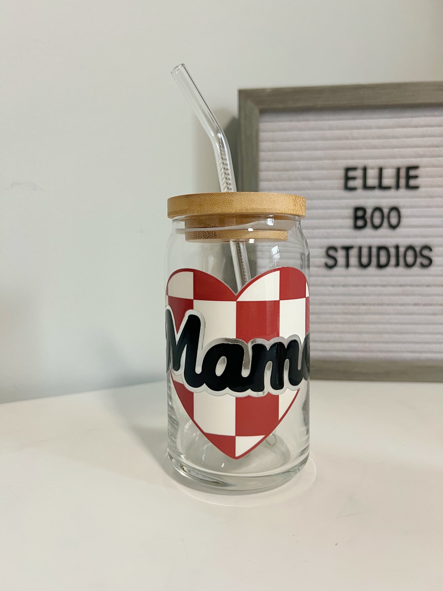16oz Mama Glass Can Cup
