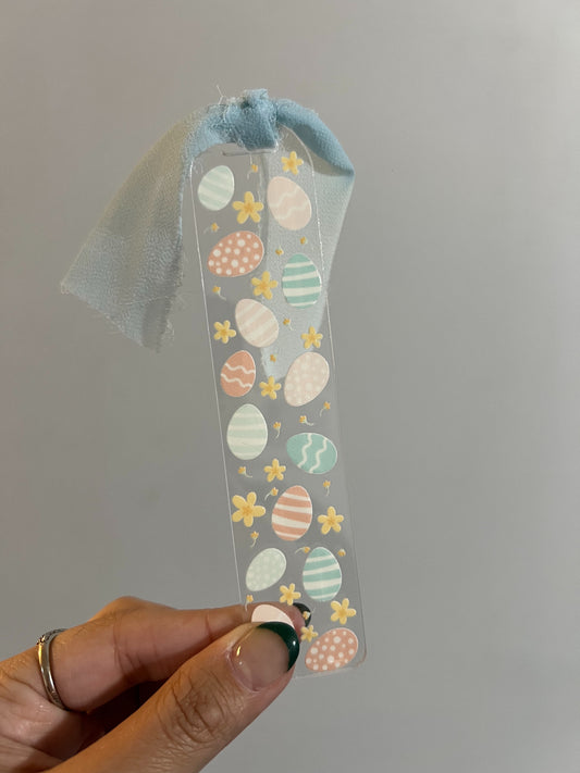 Pastel Easter Eggs Acrylic Bookmark