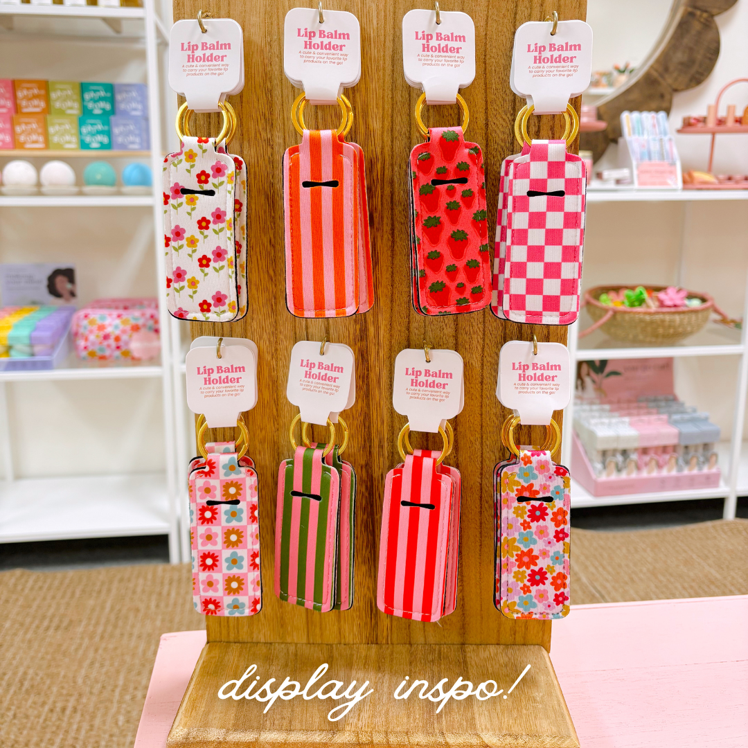 Boots & Bouquets Lip Balm Keychain Holder