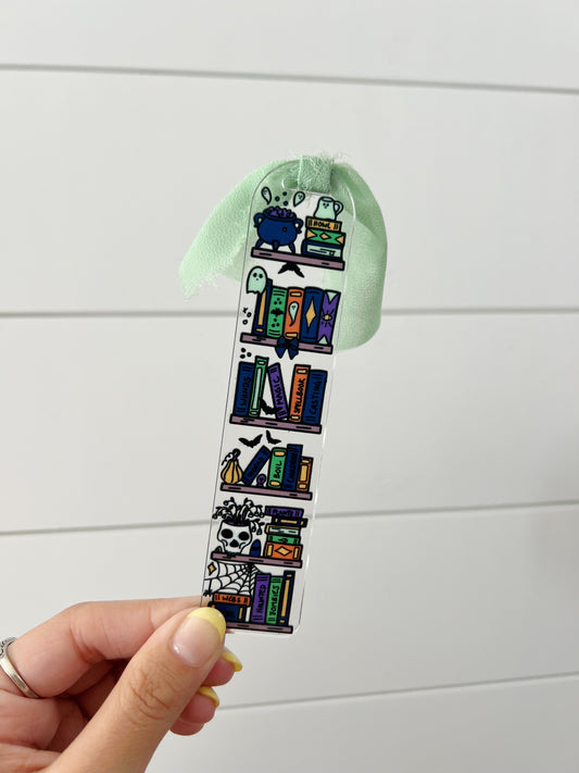 Spooky Library Acrylic Bookmark
