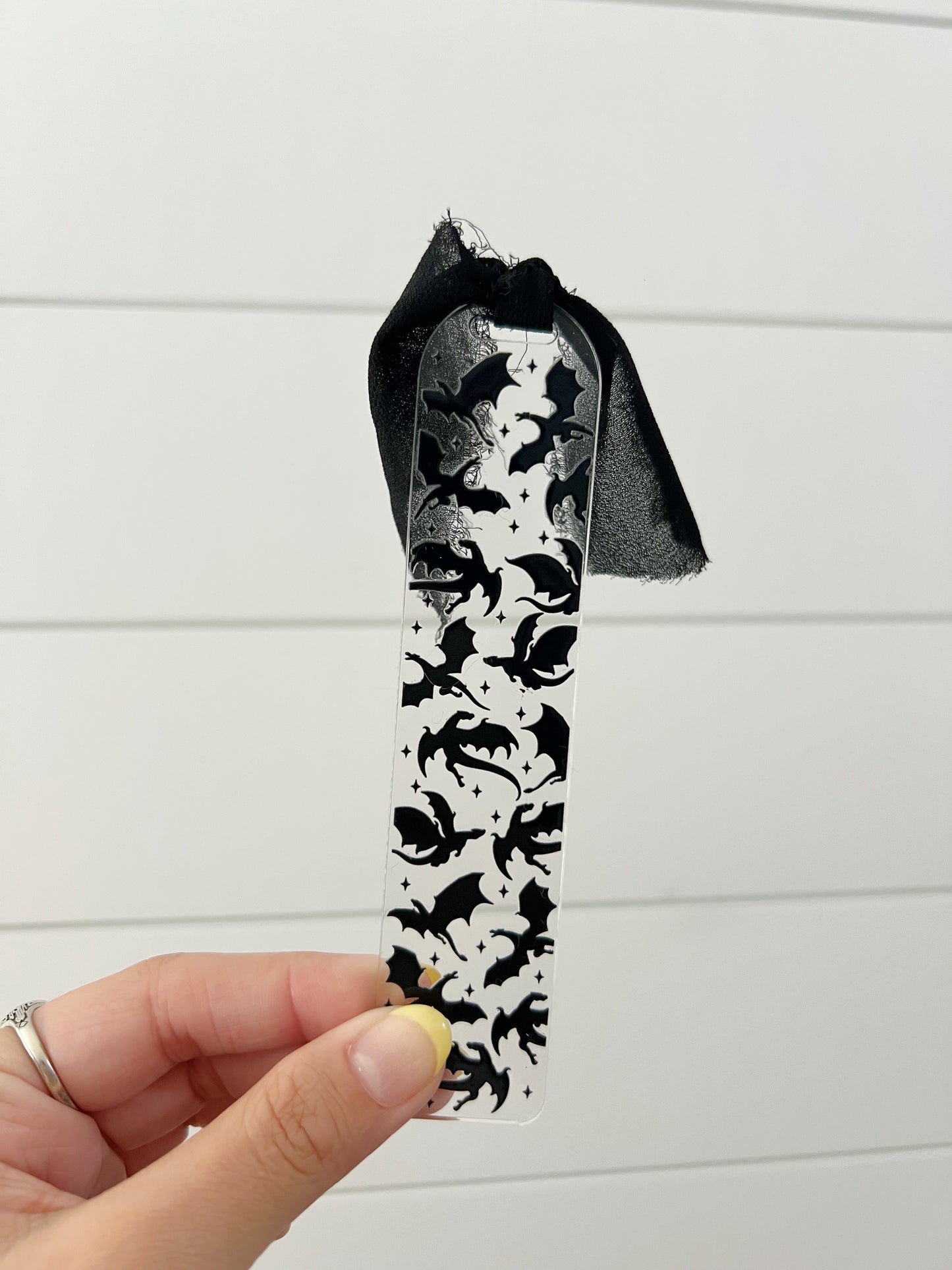 Black Dragon Acrylic Bookmark