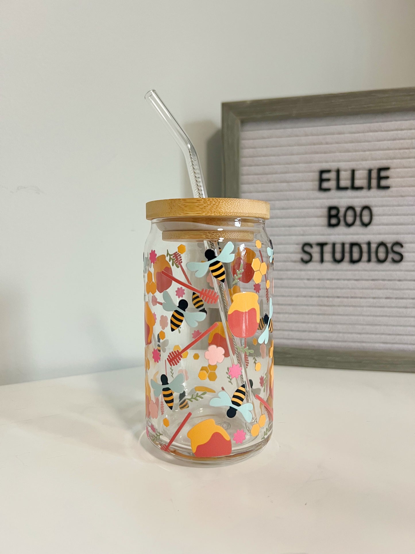 16oz Honey Bees Can Cup