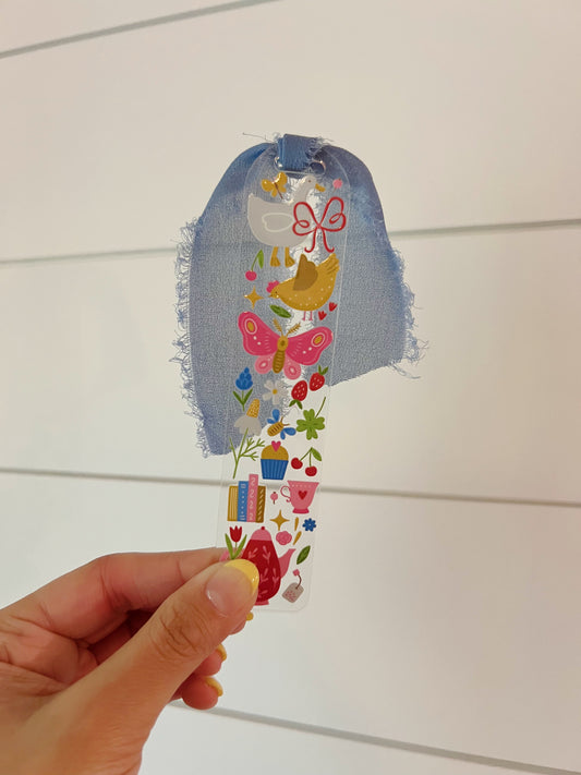 Spring Cottage Core Acrylic Bookmark
