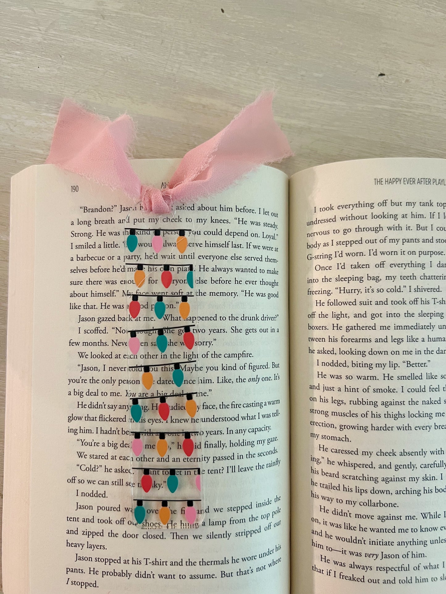 Christmas Lights Acrylic Bookmark