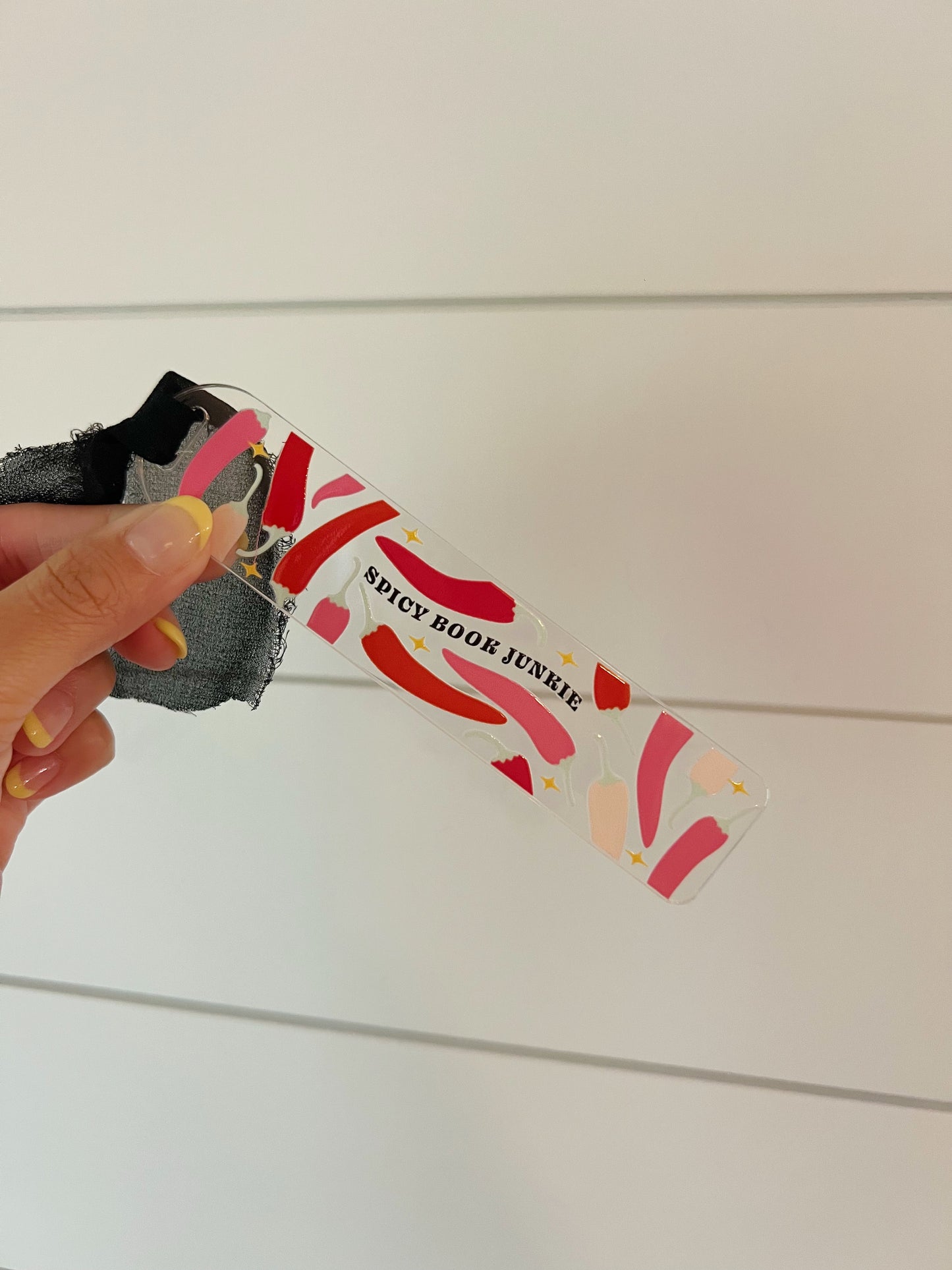 Spicy Book Junkie Acrylic Bookmark