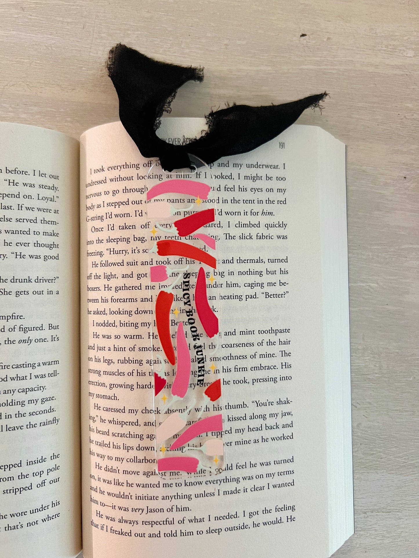 Spicy Book Junkie Acrylic Bookmark