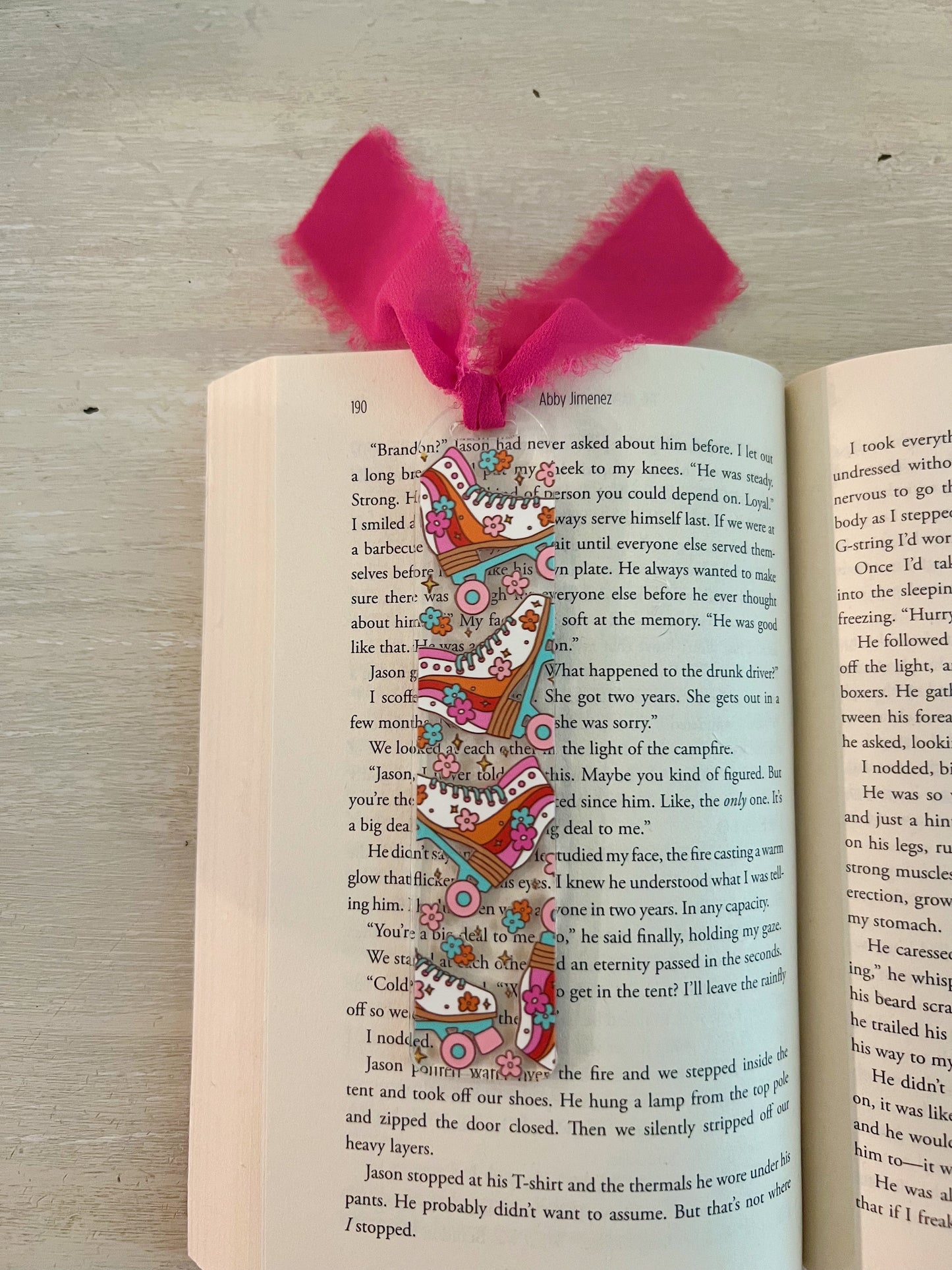 70s Groovy Skates Acrylic Bookmark