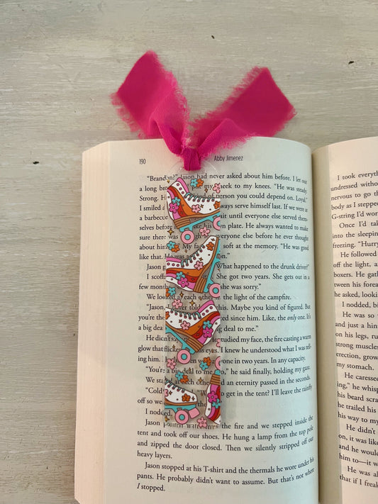 70s Groovy Skates Acrylic Bookmark