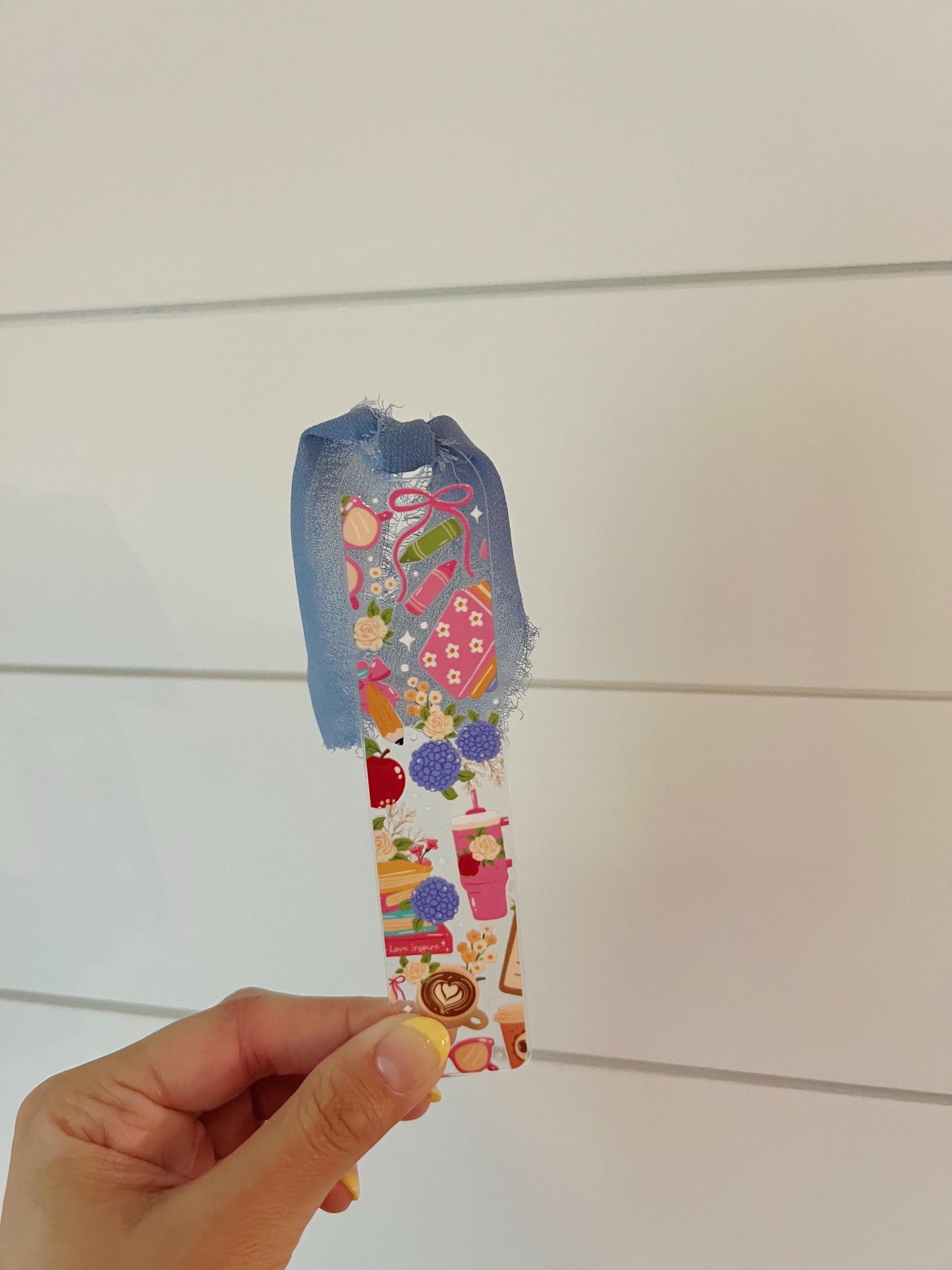 Coquette Teacher Acrylic Bookmark