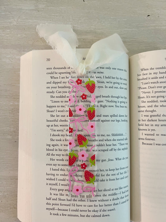 Berries & Bows Acrylic Bookmark