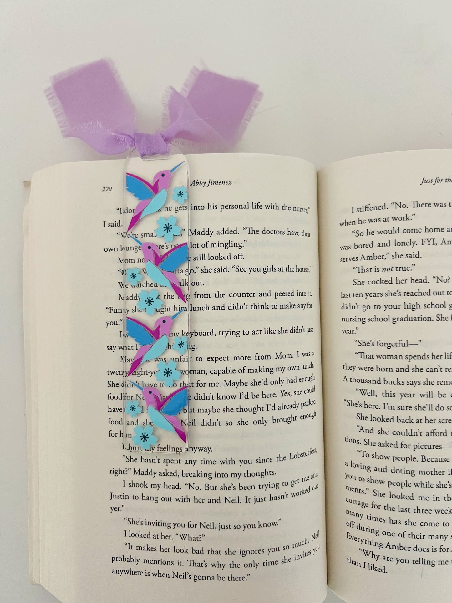 Hummingbird Acrylic Bookmark