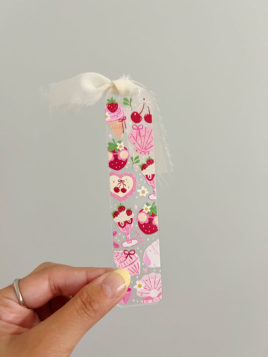 Berry Beach Day Acrylic Bookmark