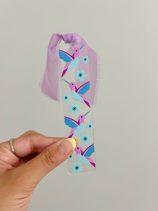 Hummingbird Acrylic Bookmark