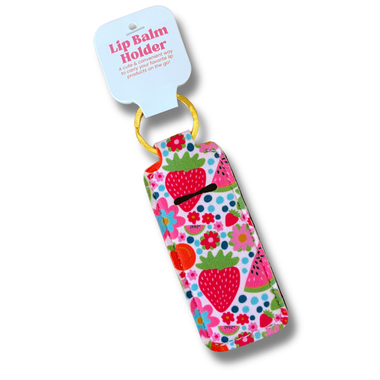 Farmers Market Lip Balm Keychain Holder