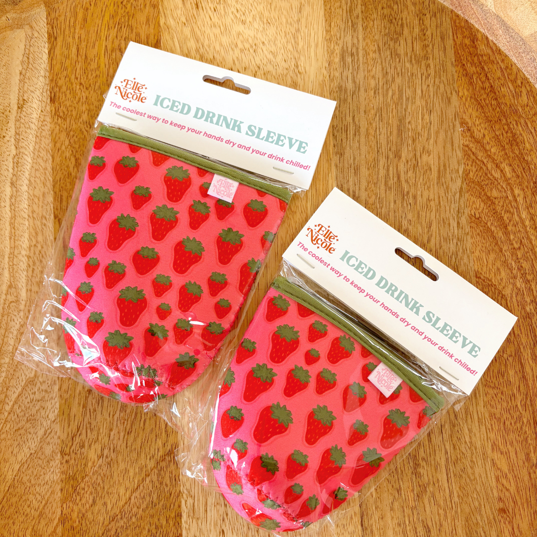 Strawberry Field Iced Drink Sleeve