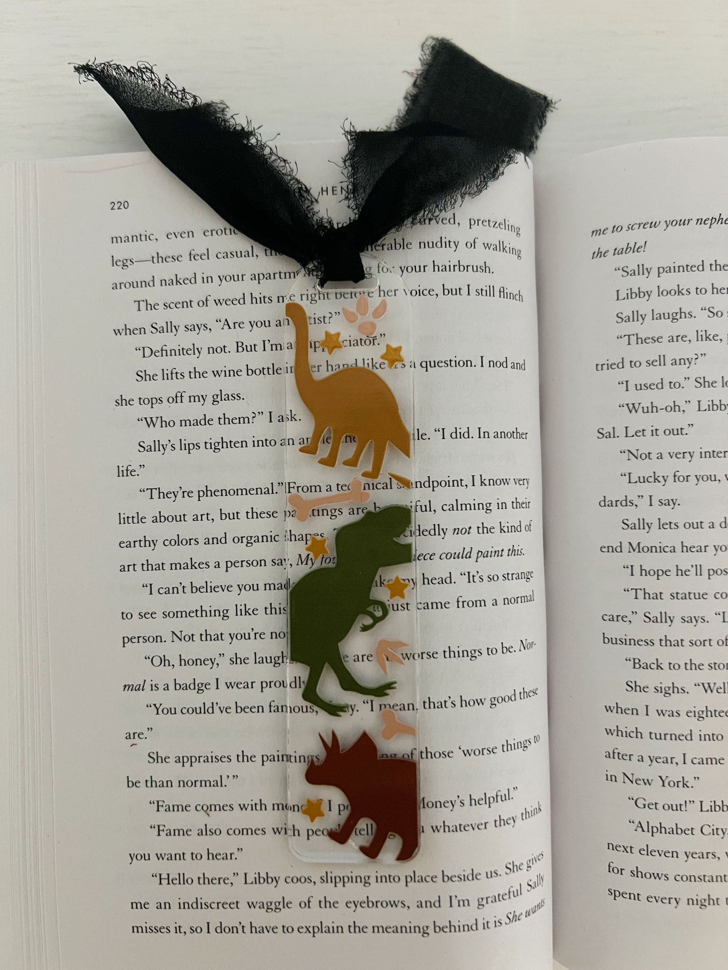 Dinosaur Acrylic Bookmark
