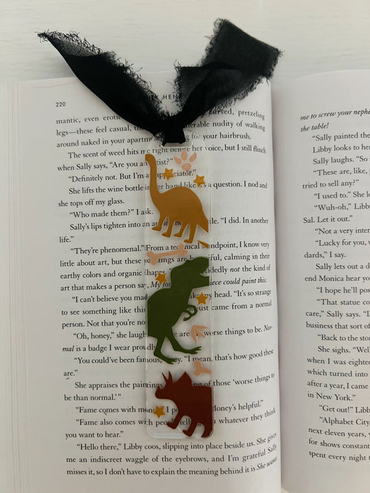 Dinosaur Acrylic Bookmark