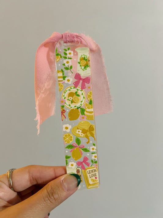 Lemon Love Acrylic Bookmark