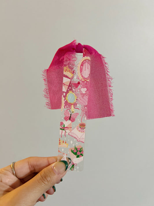 Pink Bachelorette Acrylic Bookmark