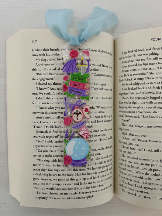 Hot Girls Read Romantasy Acrylic Bookmark