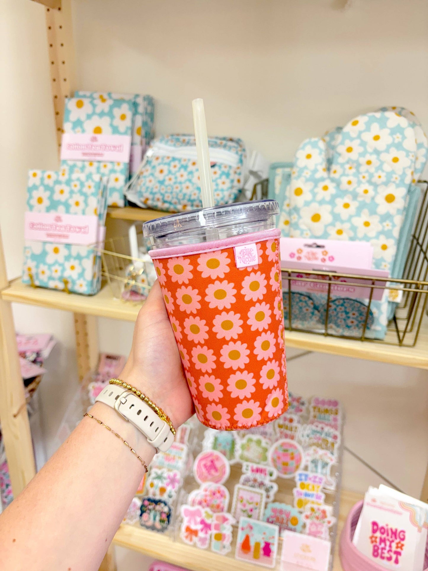 Boho Florals Iced Drink Sleeve