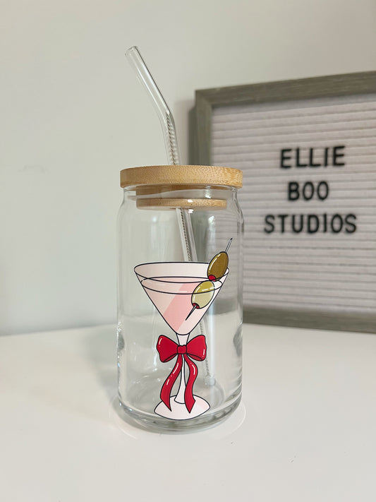 16oz Dirty Martini Glass Can Cup