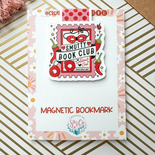Smutty Book Club Ticket Cute Magnetic Bookmark