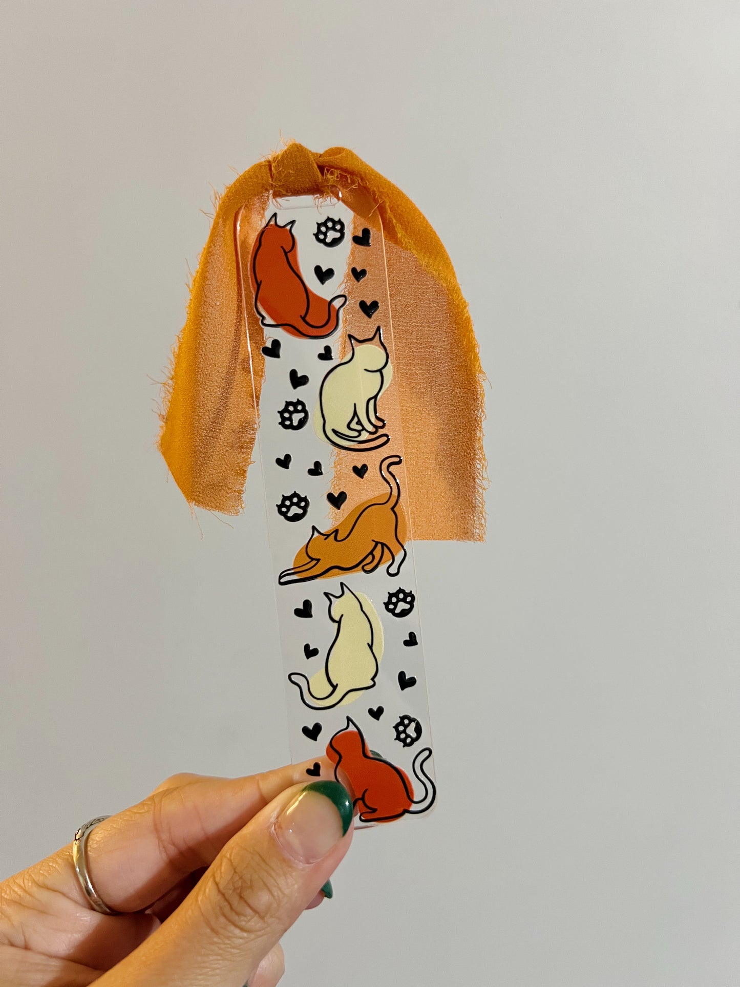Boho Cat Acrylic Bookmark