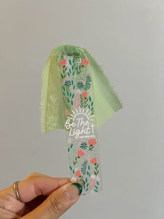 Be The Light Matthew 5:14 Acrylic Bookmark
