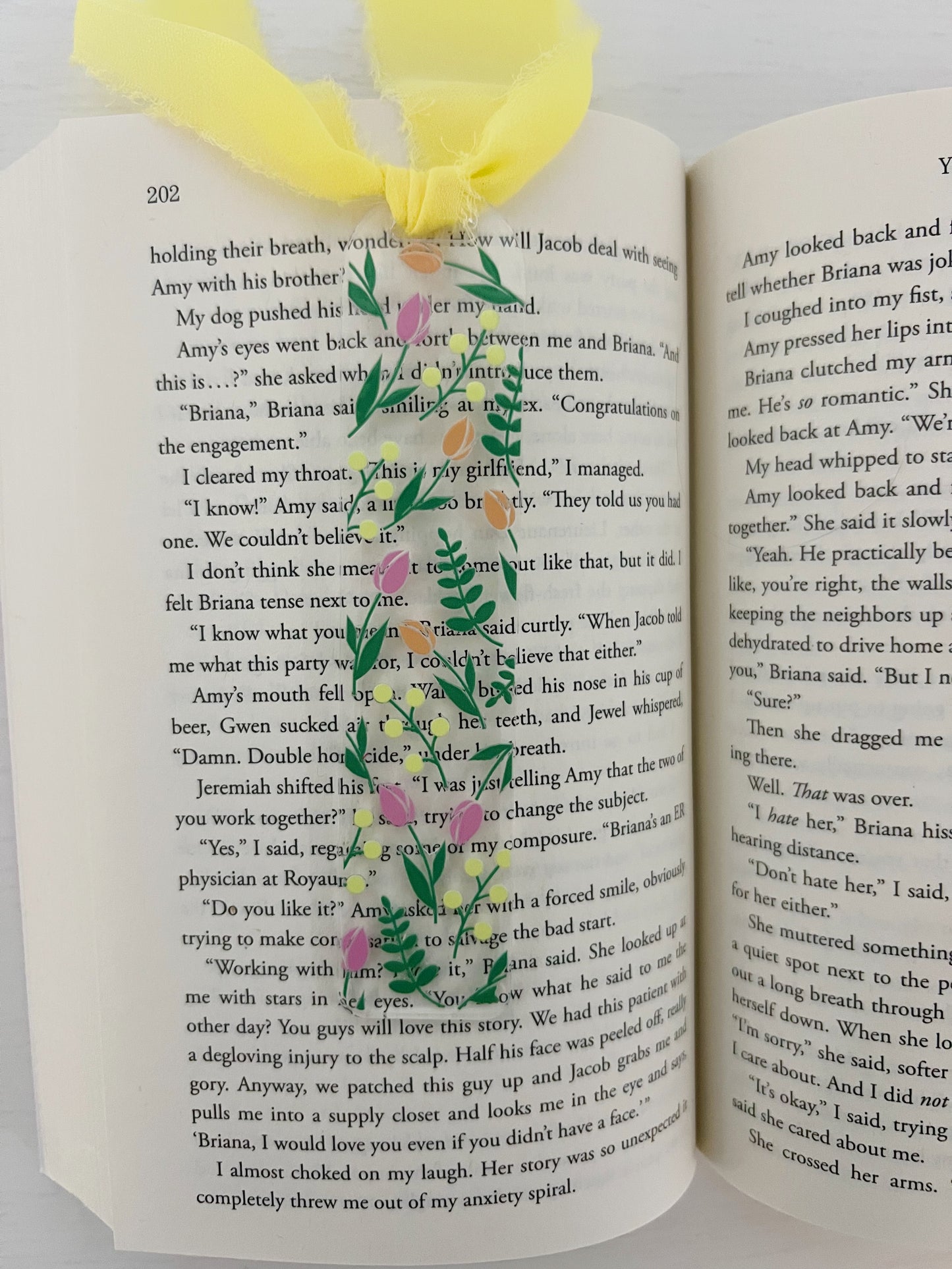 Spring Tulips Acrylic Bookmark