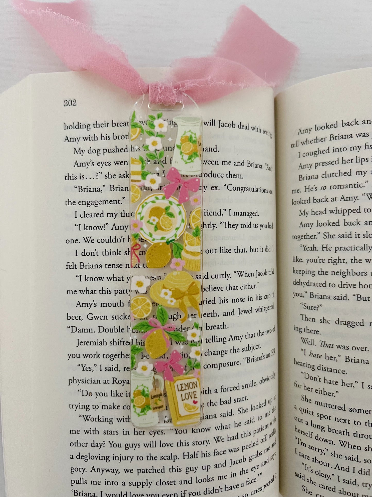 Lemon Love Acrylic Bookmark