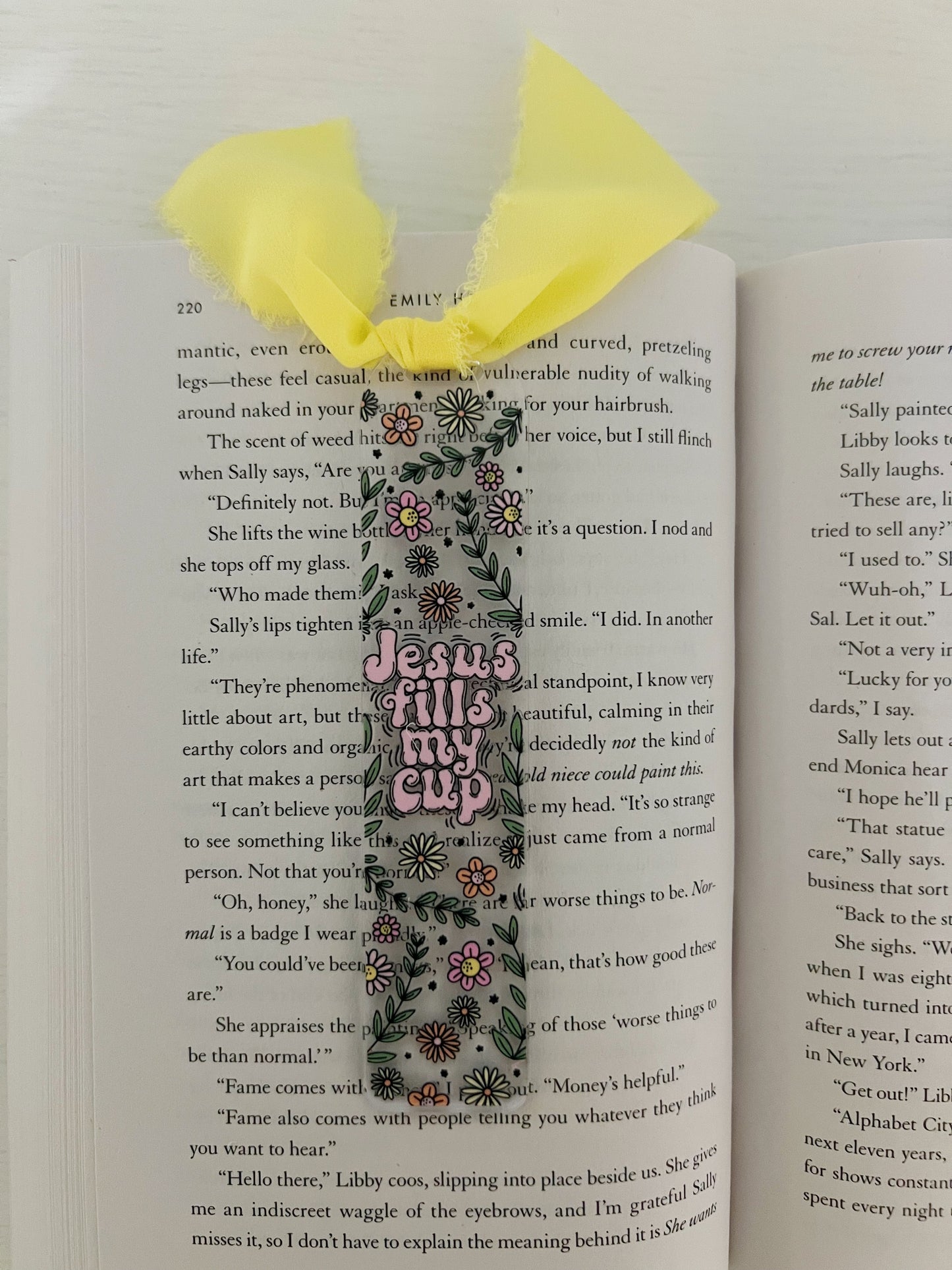 Jesus Fills My Cup Acrylic Bookmark