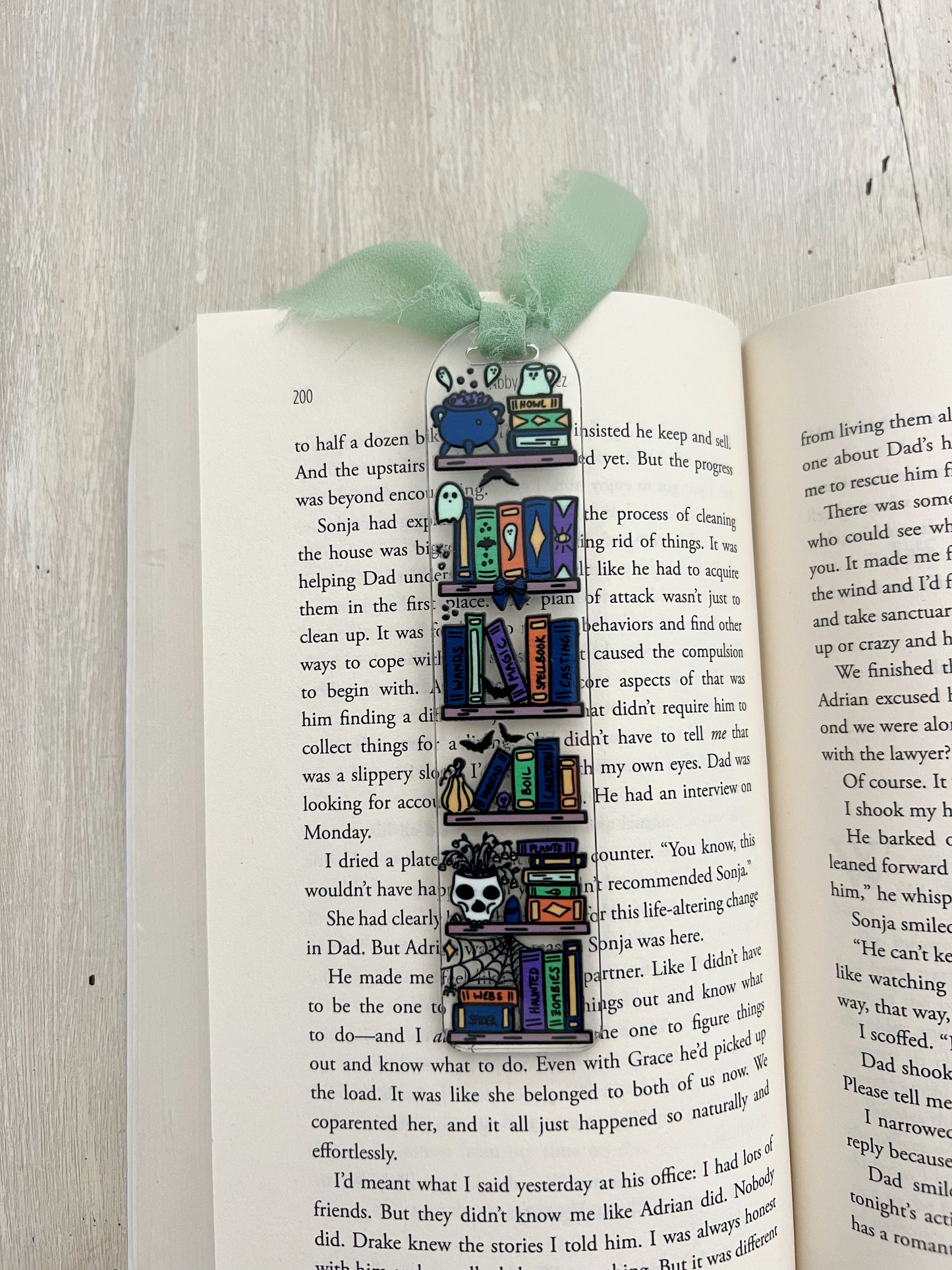 Spooky Library Acrylic Bookmark