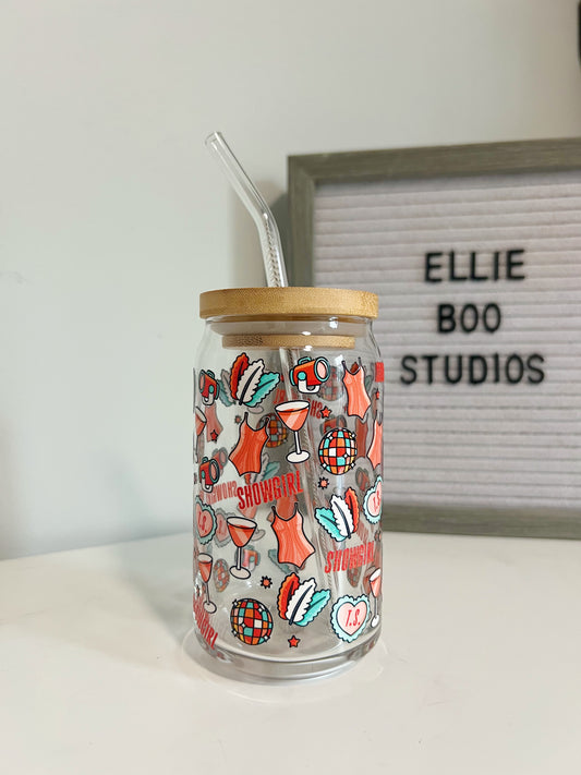 16oz Showgirl Glass Can Cup