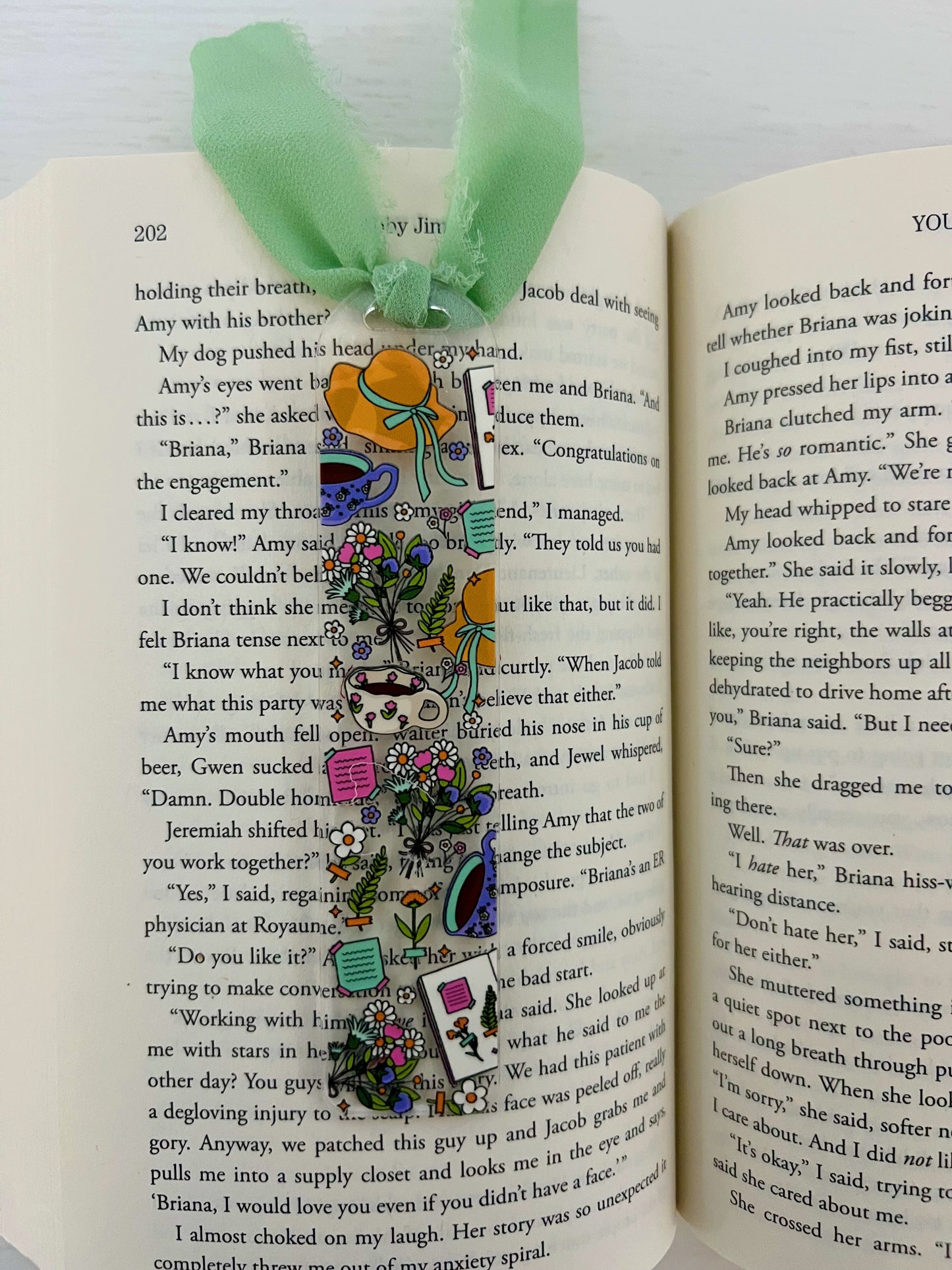 Cottage Core Tea Time Acrylic Bookmark