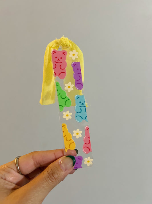 Colorful Gummy Bear Acrylic Bookmark