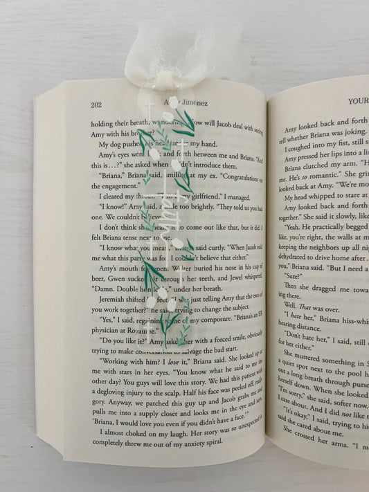 Faith Tulip Acrylic Bookmark