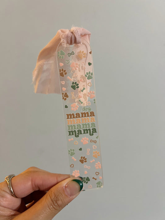 Dog Mama Acrylic Bookmark