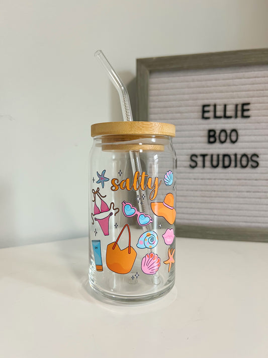 16oz Salty Glass Can Cup