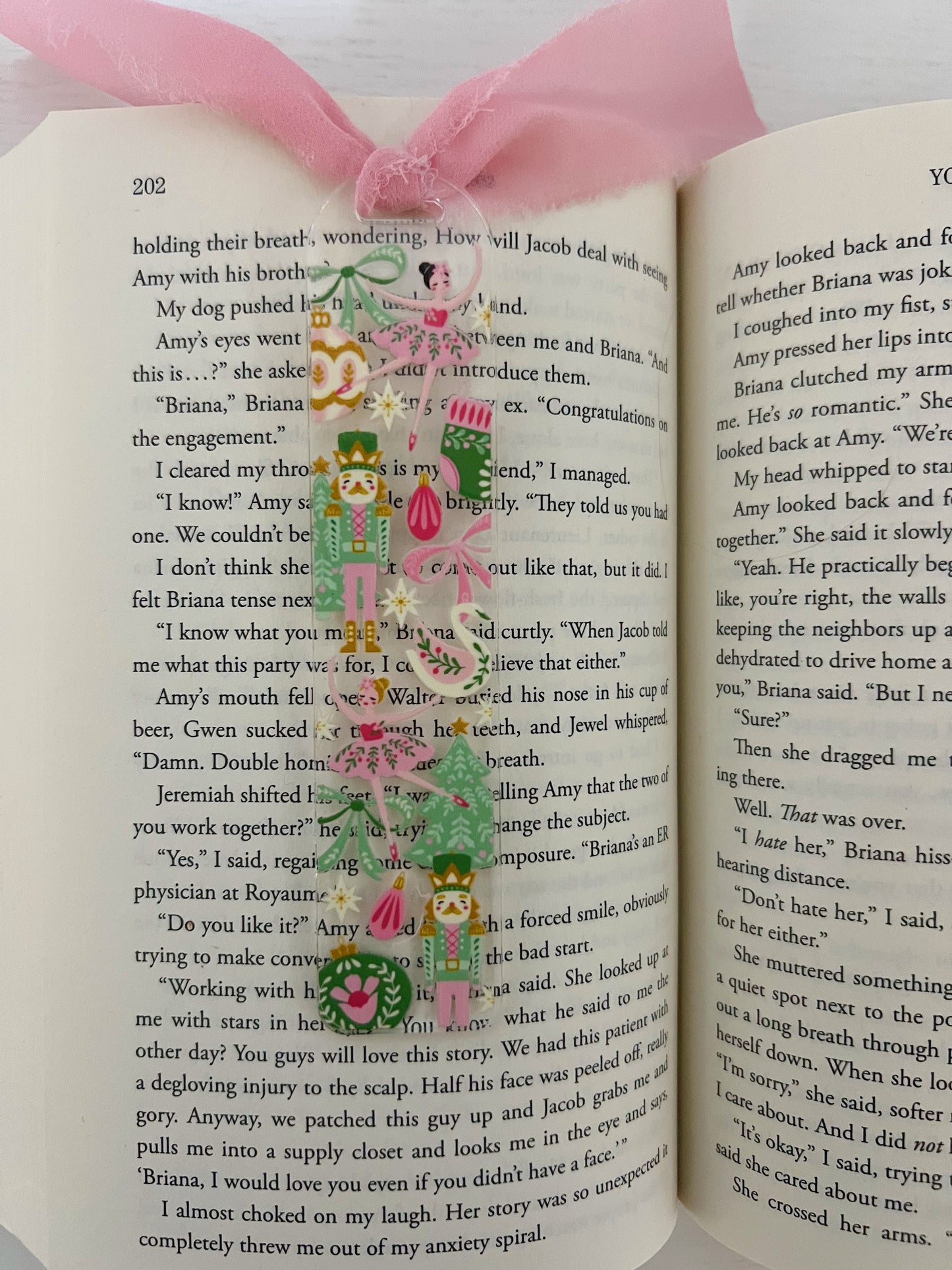 Pink Nutcracker Acrylic Bookmark