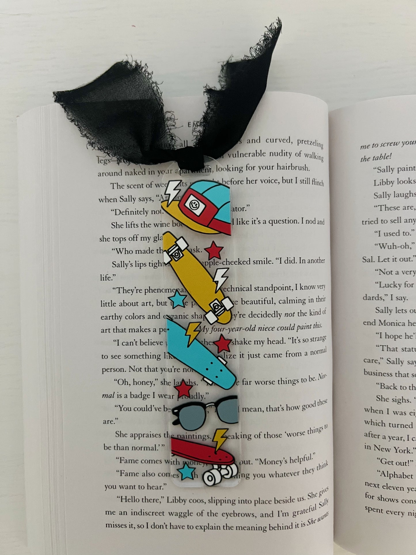 Skateboard Acrylic Bookmark