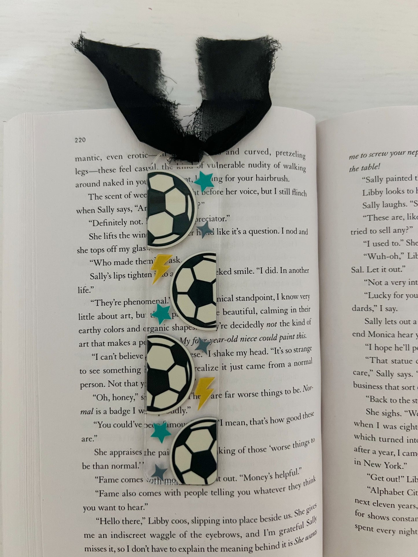 Soccer Acrylic Bookmark