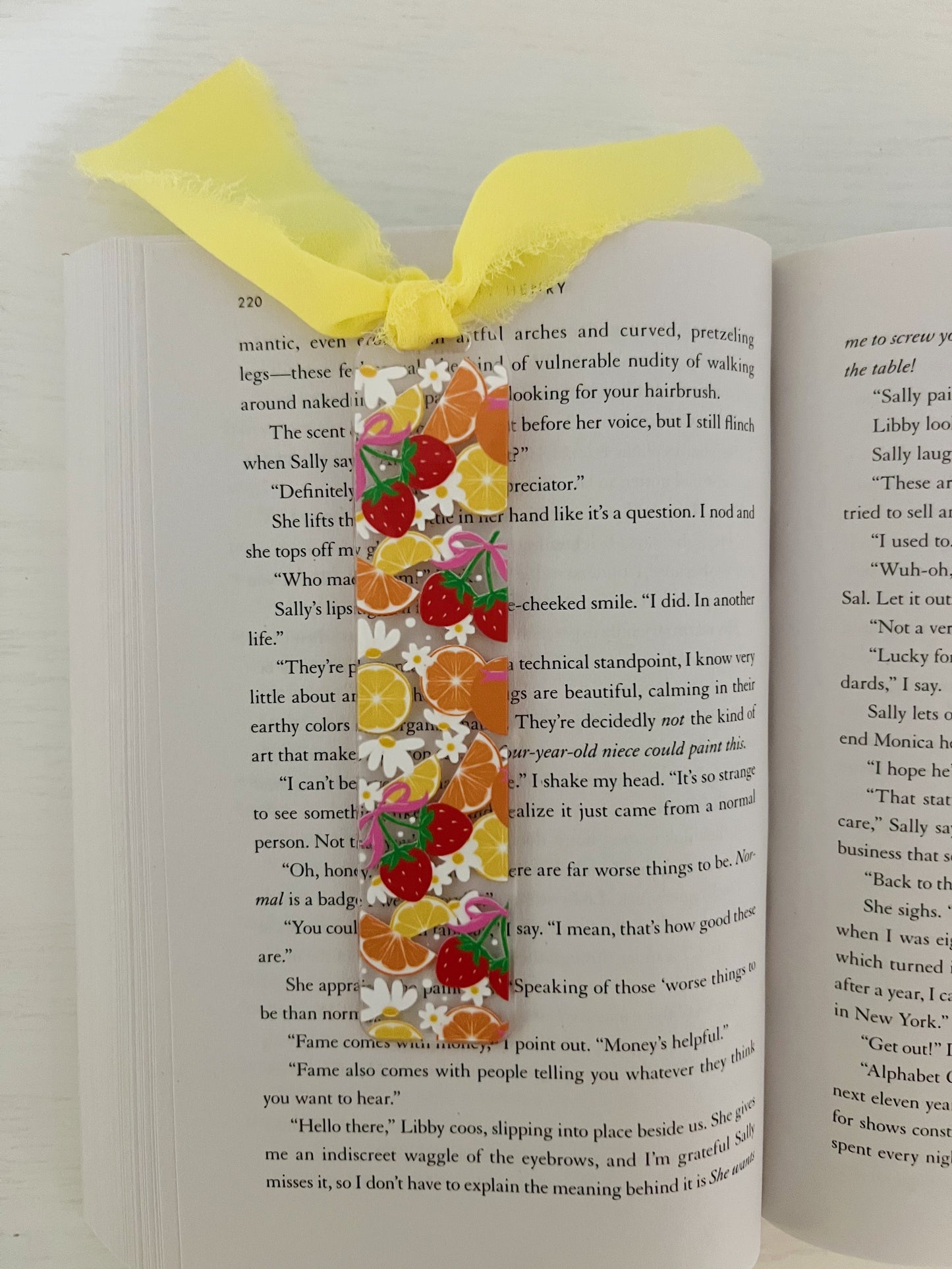 Summer Fruit Salad Acrylic Bookmark
