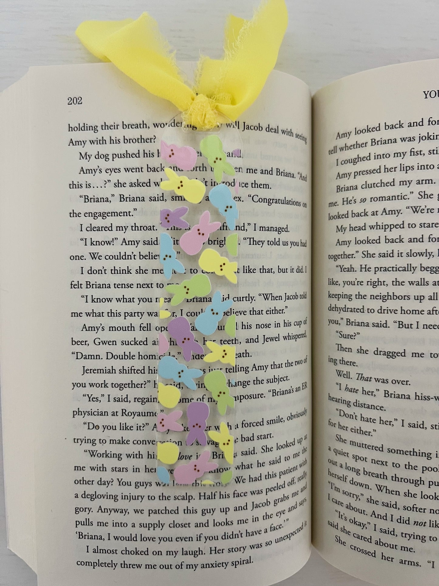 Pastel Peeps Acrylic Bookmark