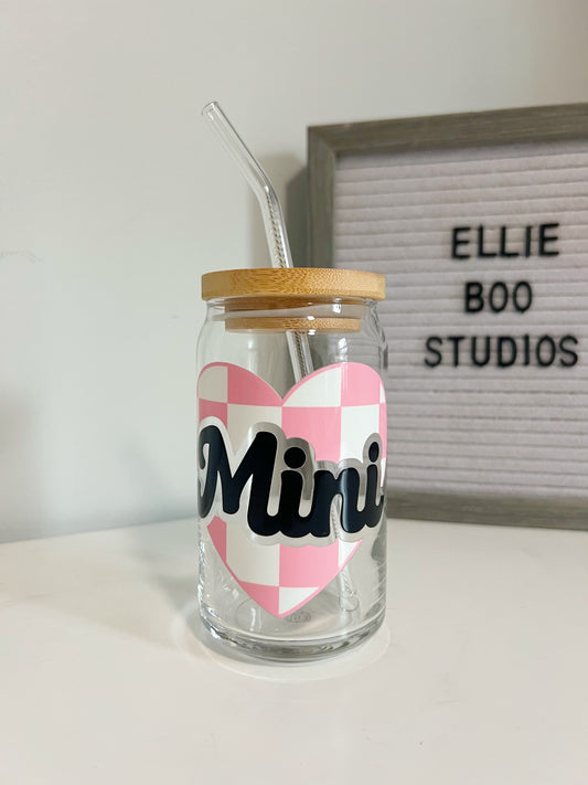 16oz Mini Glass Can Cup