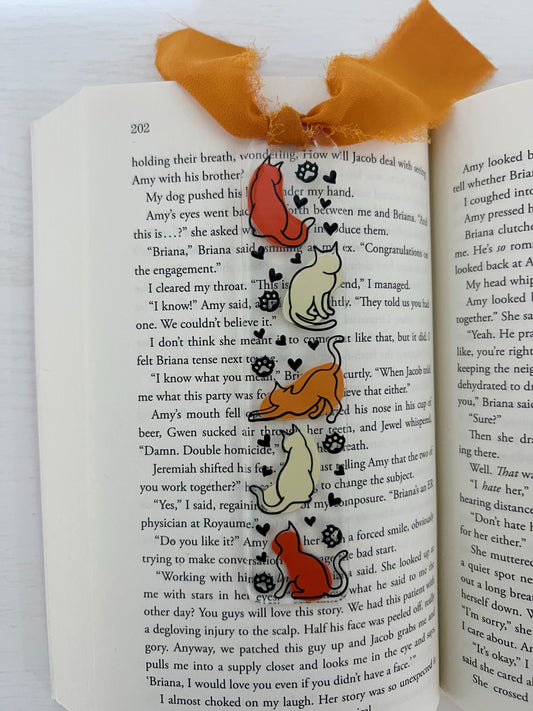 Boho Cat Acrylic Bookmark