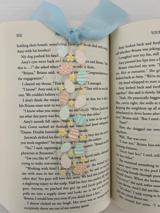 Pastel Easter Eggs Acrylic Bookmark