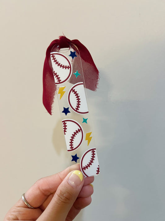 Baseball Acrylic Bookmark
