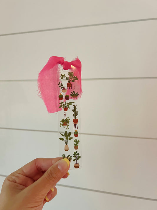 House Plants Acrylic Bookmark