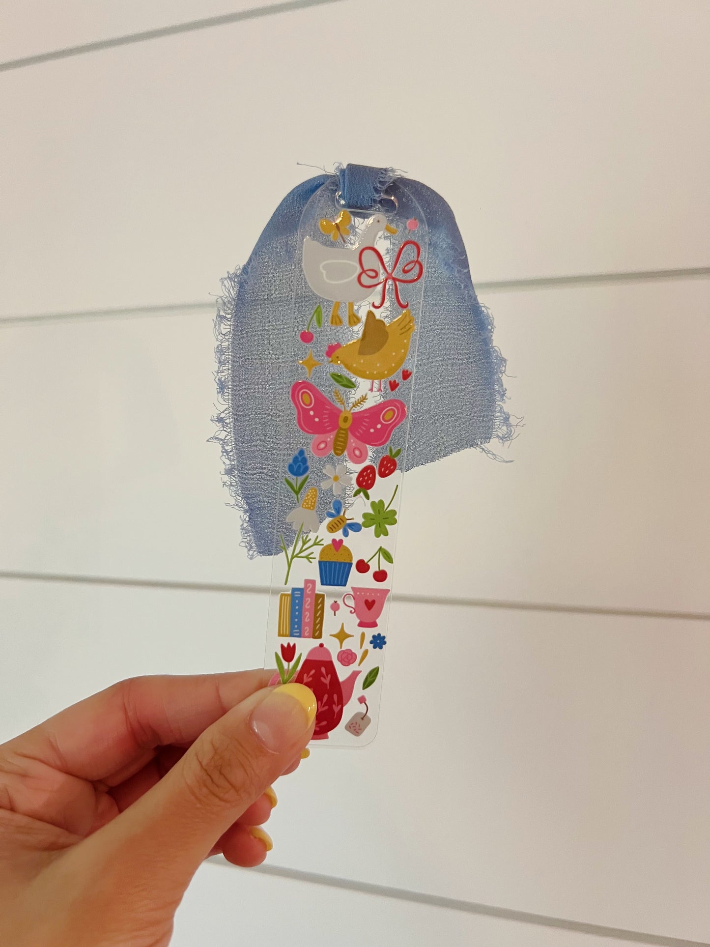 Spring Cottage Core Acrylic Bookmark